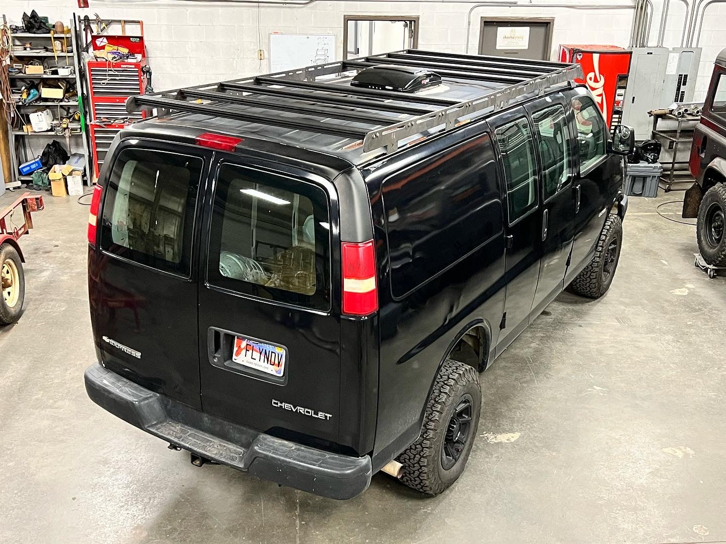 Chevrolet express van Low-Profile Roof Rack – Foothills Fabrication and ...